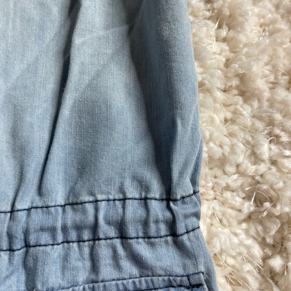 Jack Brand Chambray Zippered Vest By BB Dakota Size Small - Picture 6 of 10